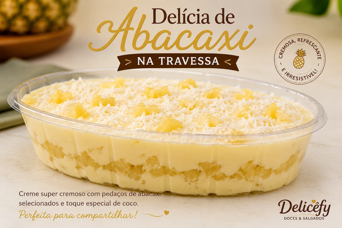 Delícia de Abacaxi na Travessa