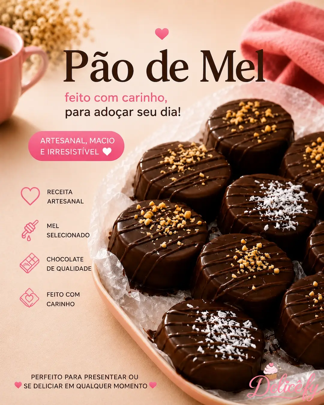 Pão de Mel artesanal Delicêfy