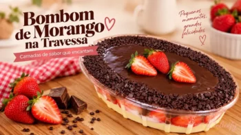 Bombom de Morango na Travessa